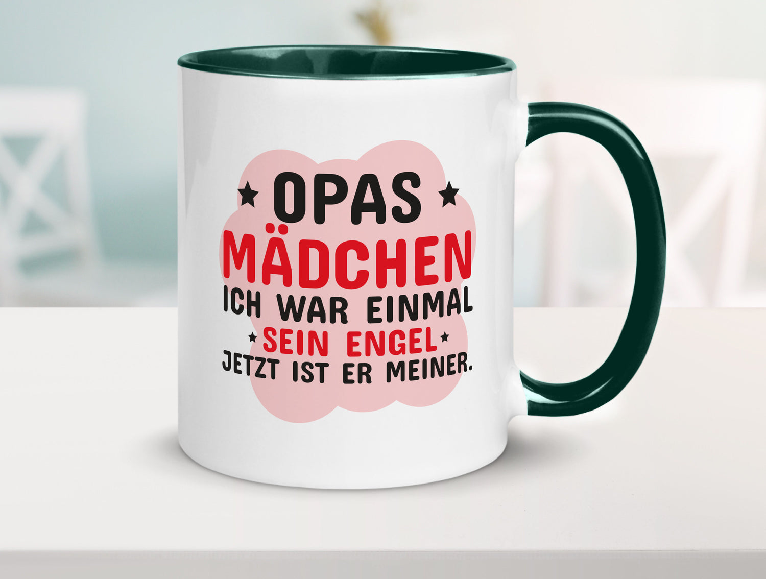 Opas Mädchen | Trauer Tasse Abschied Enkelin lustig Familie Geschenkidee