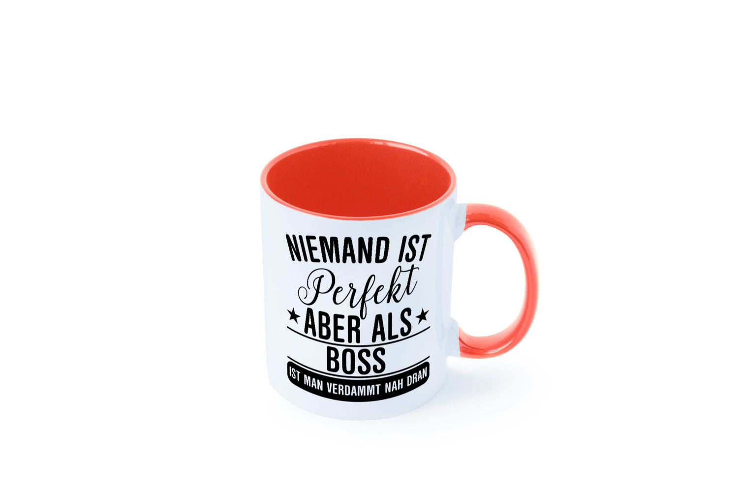 Verdammt nah dran: Boss | Führungskraft Vorgesetzter Humor Geschenkidee Tasse