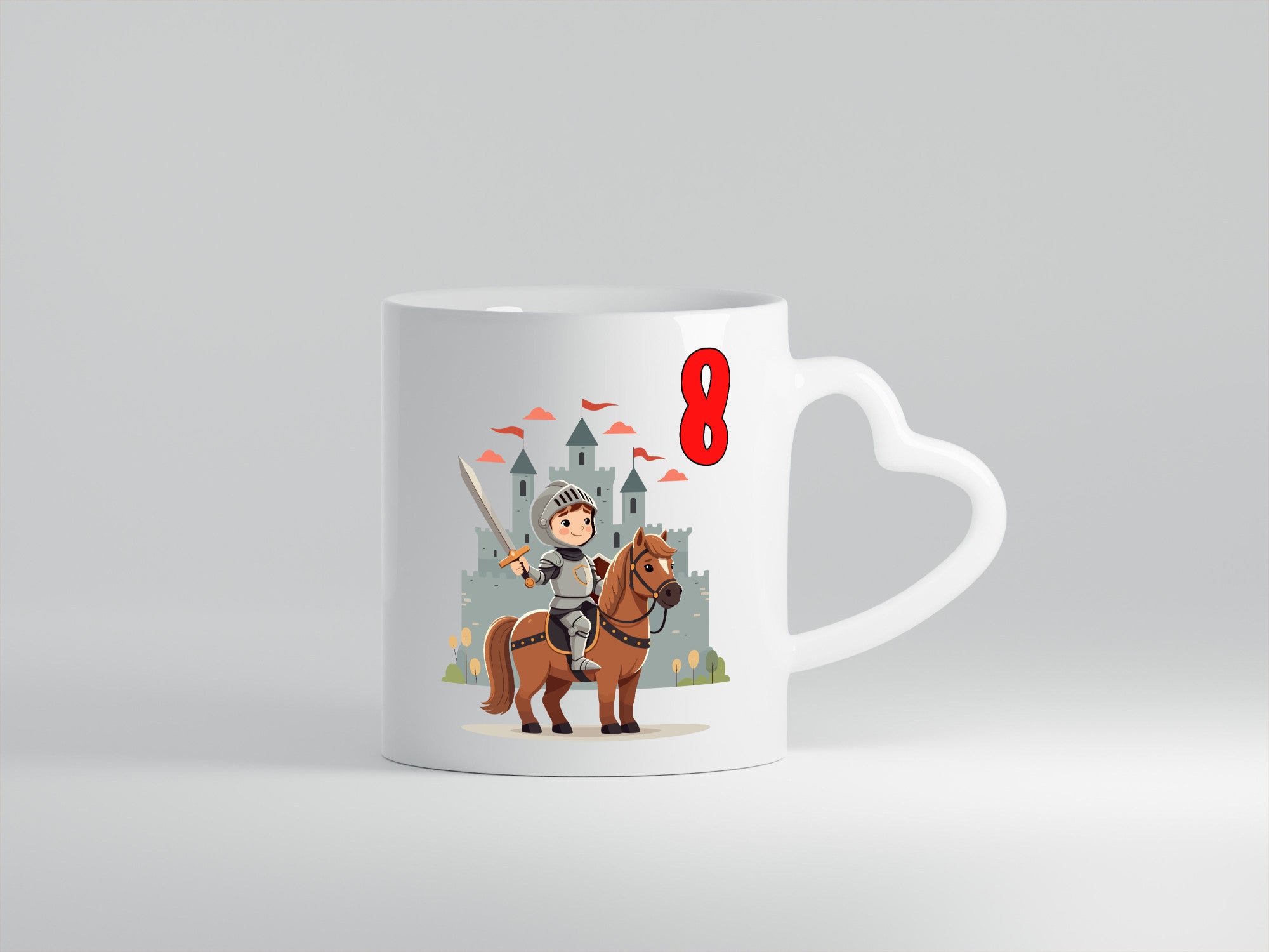 8. Geburtstag | 8 Jahre Ritter Junge Schloss Geschenk Geschenkidee lustig