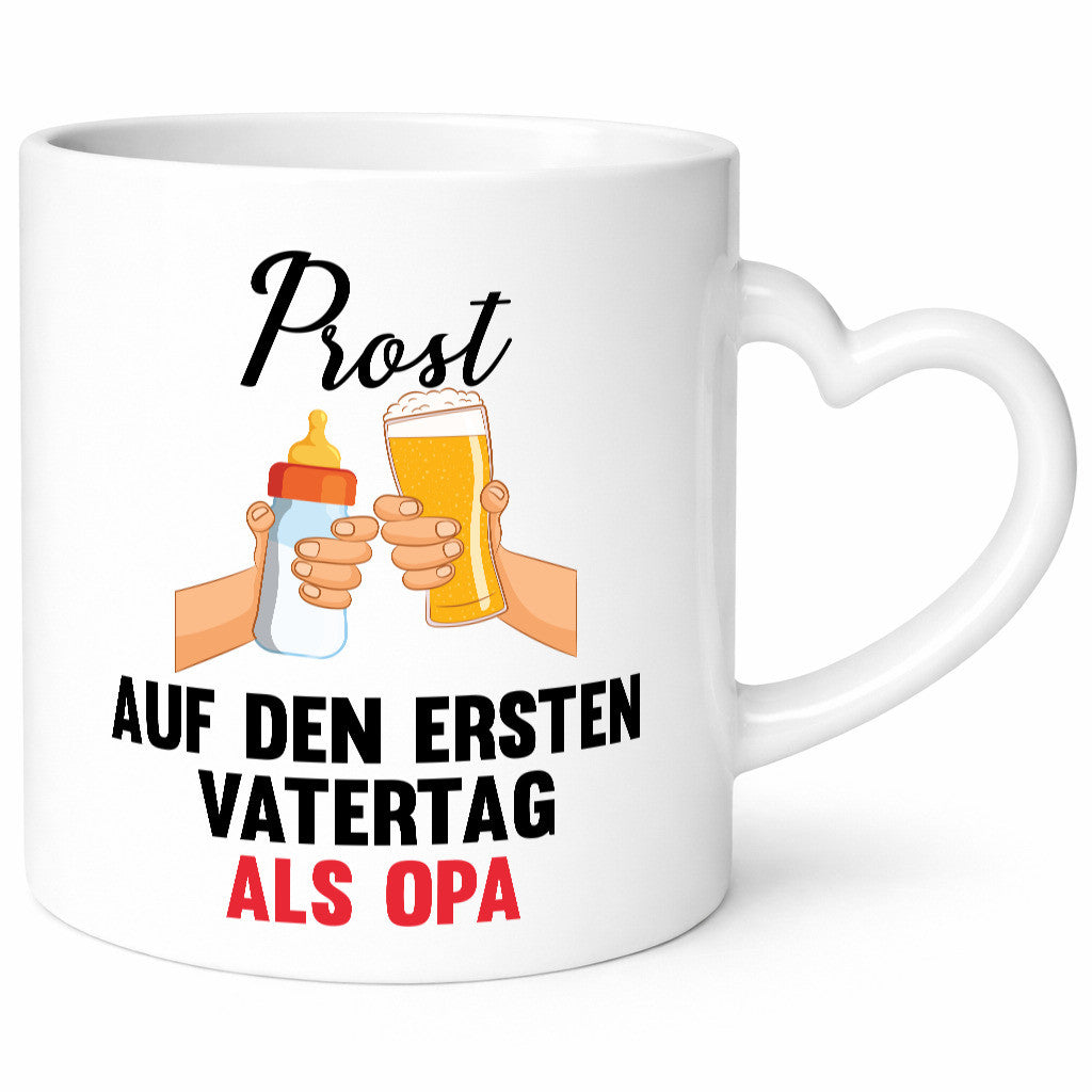 Prost auf den ersten Vatertag als Opa Humor Familie Geschenkidee Tasse