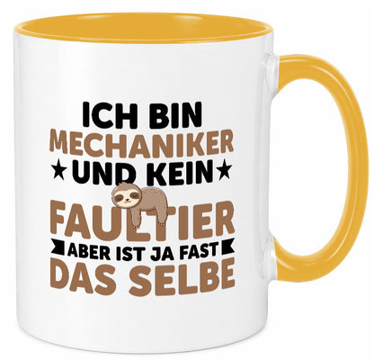 Ich bin kein Faultier: Mechaniker | KFZ Werkstatt Humor Tierliebhaber