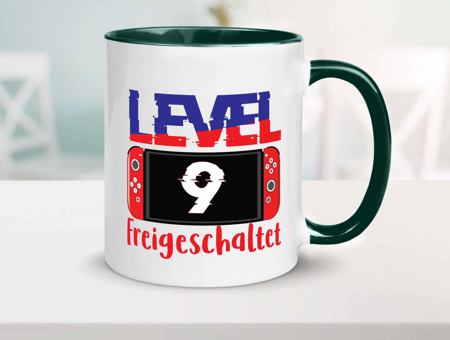 Level 9 Freigeschaltet | 9. Geburtstag Zocker Gamer Humor Geschenkidee Tasse