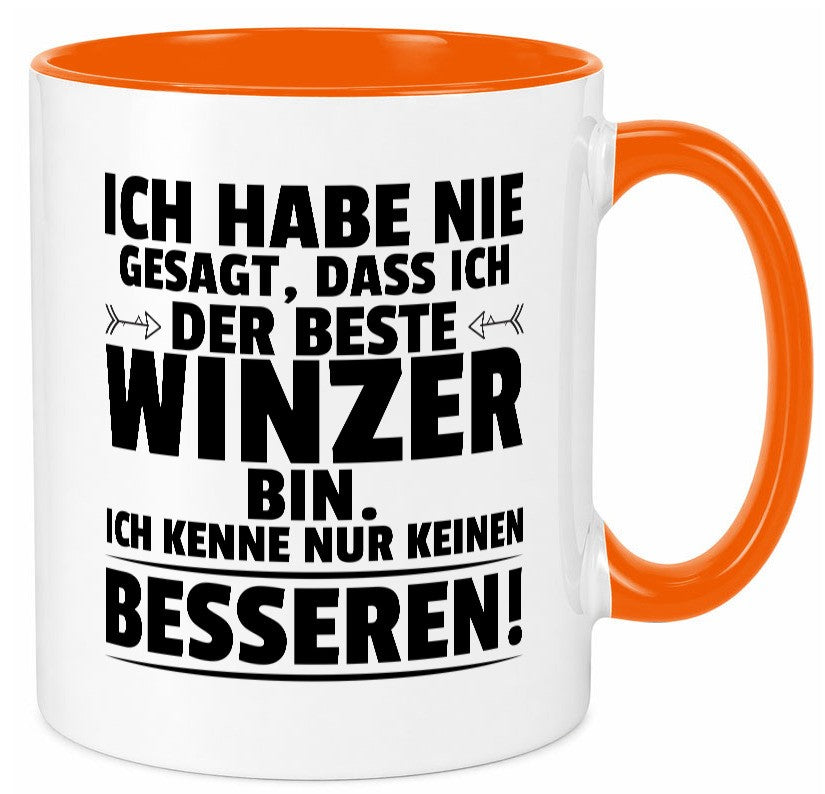 Der Beste Winzer | Weinbauer Wein Humor Geschenkidee Tasse