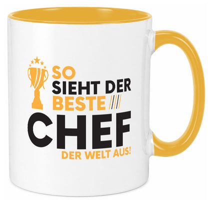 Der Weltbeste Chef | Führungskraft Vorgesetzter lustig Arbeit Kollegen Büro Tasse
