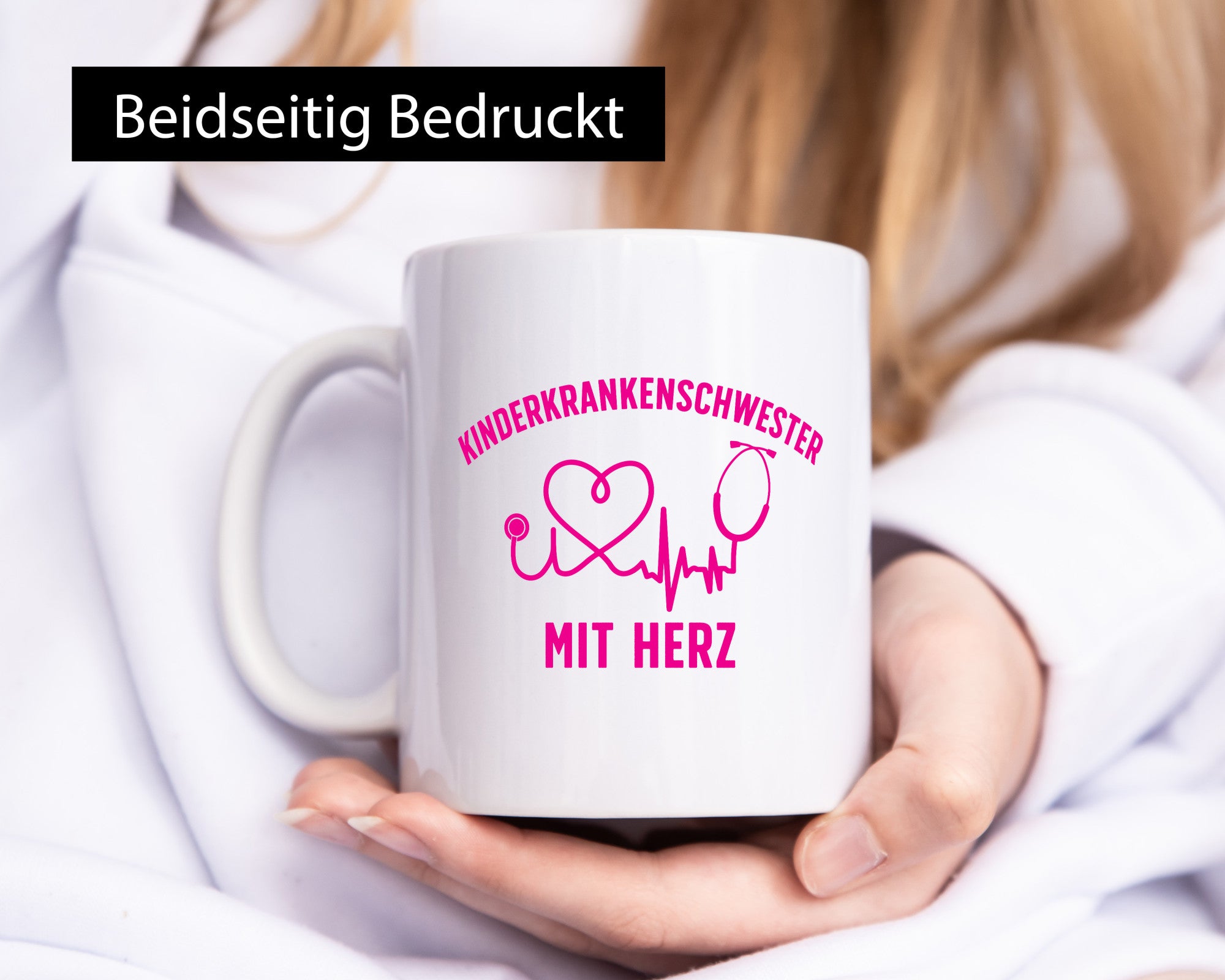 Kinderkrankenschwester mit Herz | Herzschlag Geschenkidee Humor Tasse
