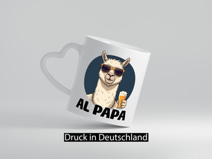 Al Papa | Lama Alpaka Vatertag Bier Liebhaber lustiger Spruch Geschenk Familie