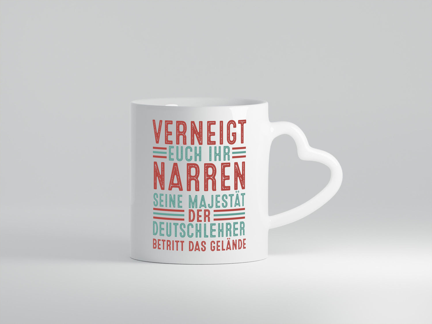 Verneigt euch: Deutschlehrer | Lehrer Schule v2 Geschenk Humor Geschenkidee