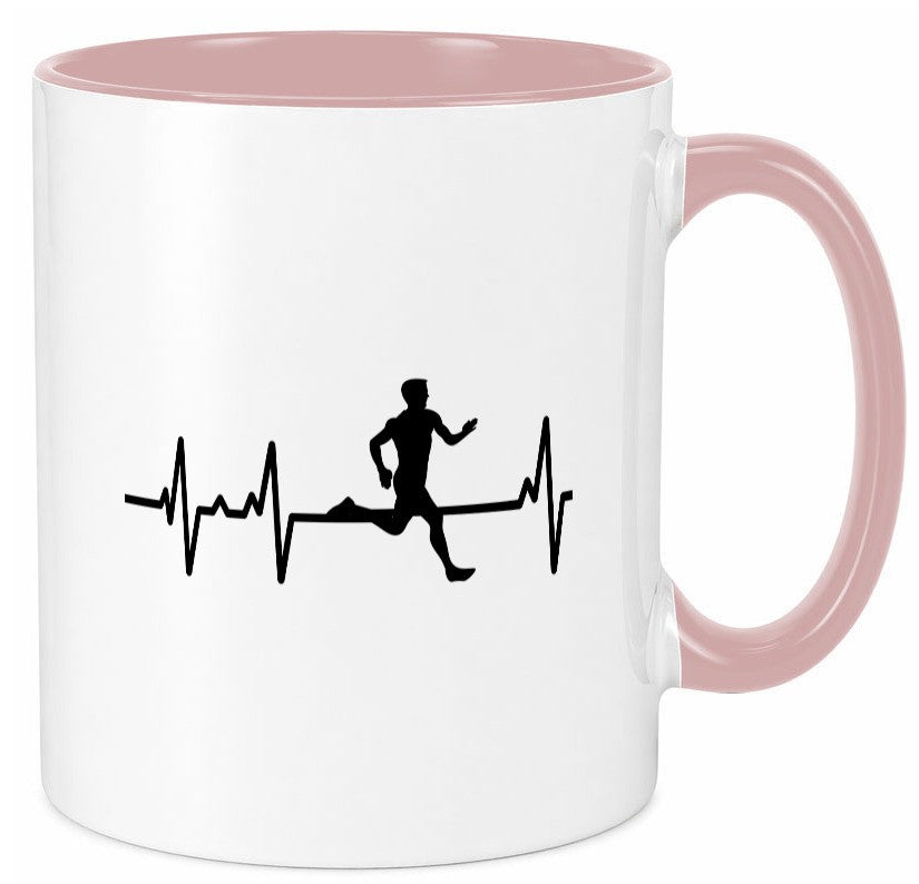 Jogger Herzschlag | Motiv Läufer Marathon Joggen Humor Geschenkidee Tasse