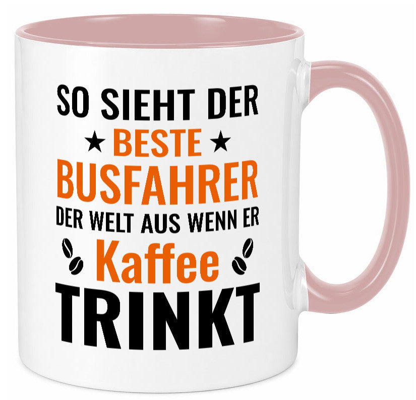 Kaffee trinkt: Busfahrer | Berufsfahrer Fahrer Geschenk Arbeit Kollegen Büro