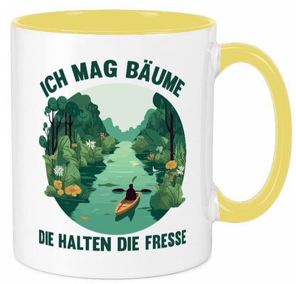 Ich mag Bäume die halten Fresse | Natur Wald lustiger Spruch Geschenk Humor Tasse
