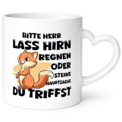 Bitte lass Hirn Regnen | Dumme Menschen Einhorn Geschenkidee Humor Tasse