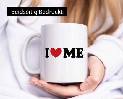 I love me vl8 Geschenk Humor Geschenkidee lustiger Spruch Tasse