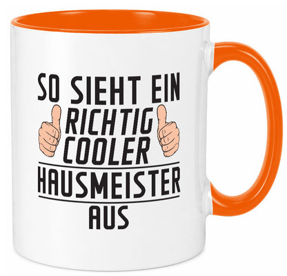 Richtig Cooler Hausmeister | Hauswart Geschenkidee Humor Tasse