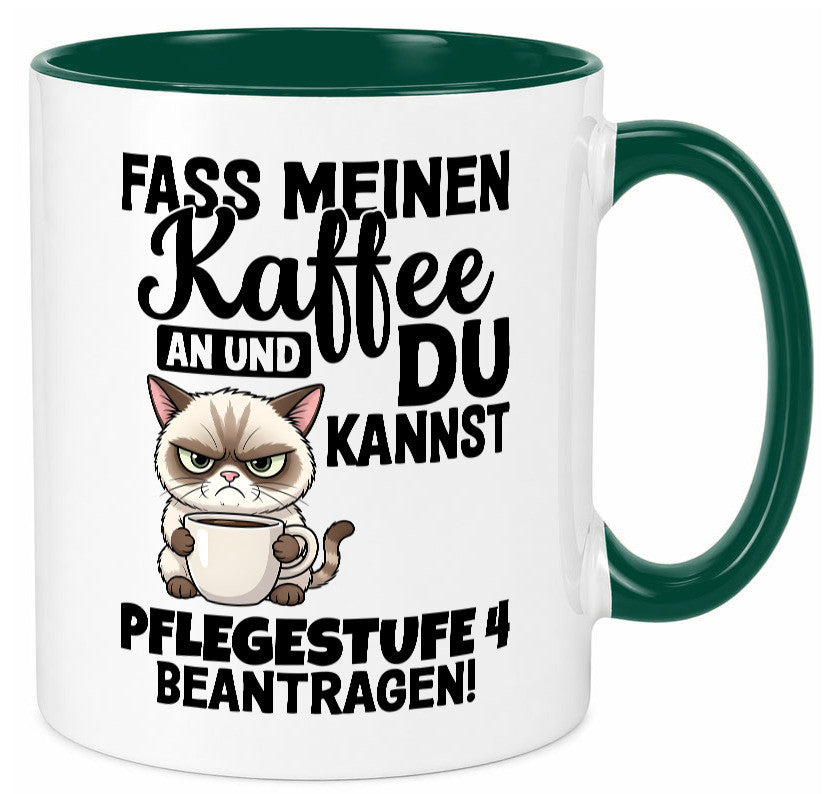 Fass meinen Kaffee an | Pflegestufe 4 Krankenschwester v3 Geschenkidee Humor