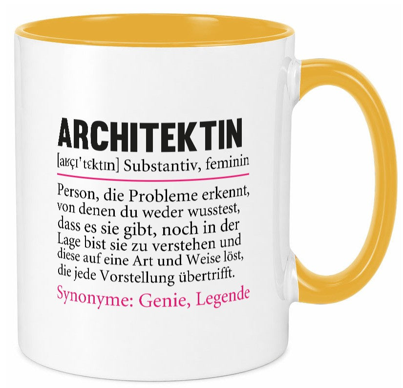 Architektin | witziger Spruch Architektur Büro Humor Arbeit Kollegen Tasse