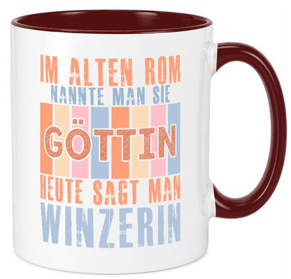 Heute sagt man: Winzerin | Weinbauer Wein Geschenkidee Humor Tasse