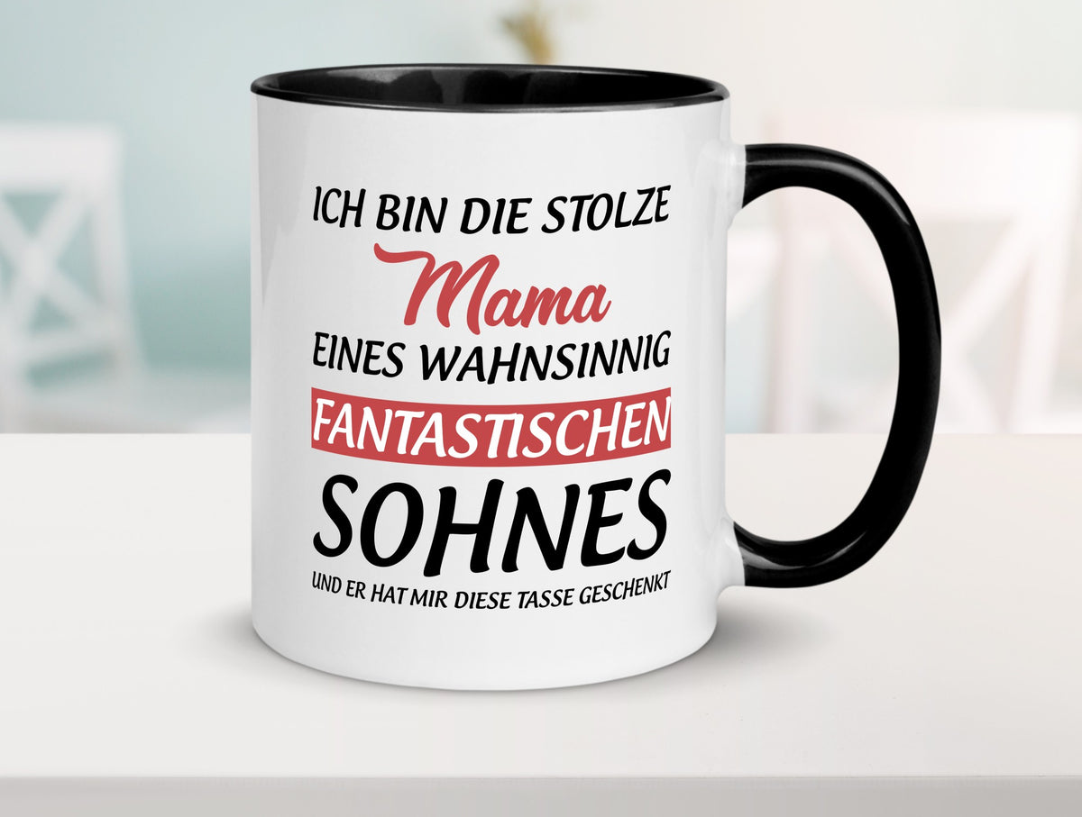 Stolze Mama | Sohn hat mir diese Tasse geschenkt Geschenkidee Familie Humor