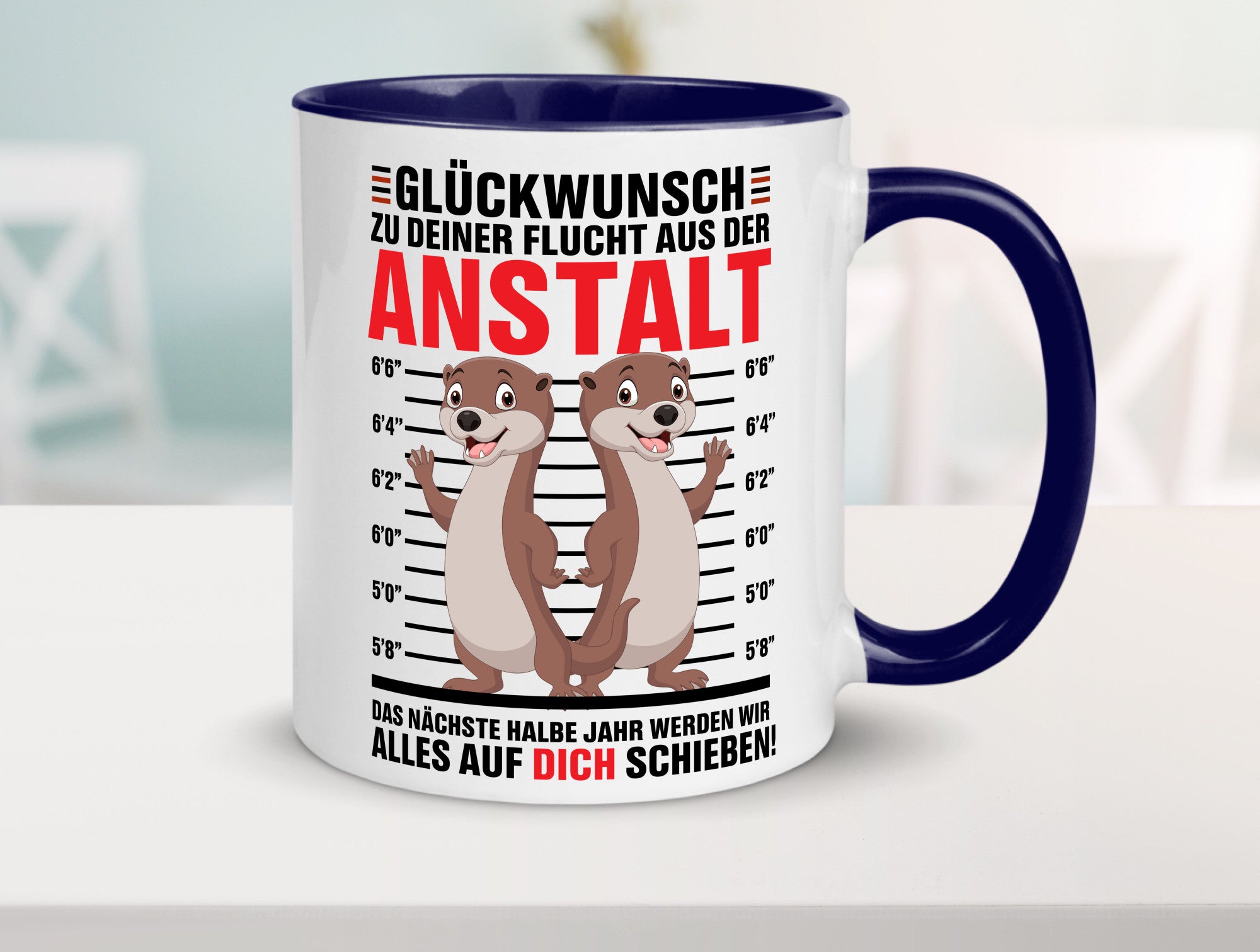 Glückwunch zur Flucht | Jobwechsel Arbeitskollegen Geschenk Arbeit Kollegen