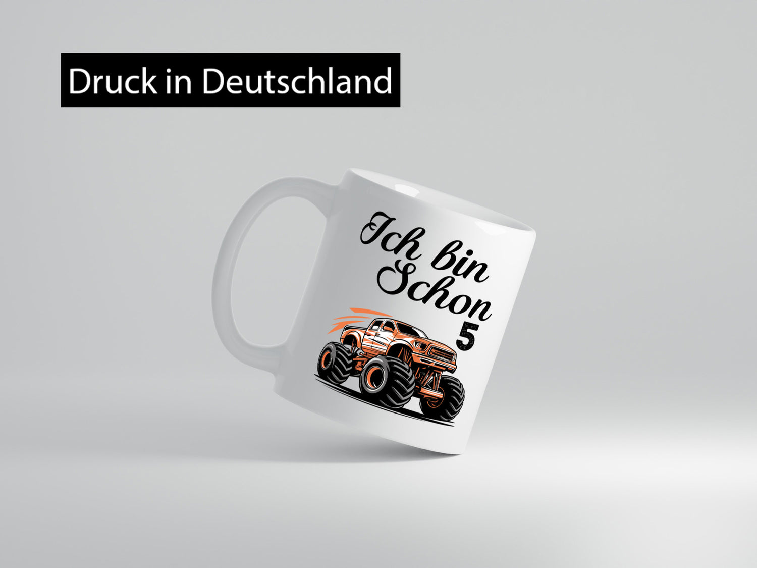5. Geburtstag | Monster truck 5 Jahre lustig Geschenkidee Geschenk Tasse