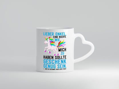Eine Nichte wie mich | Onkel Einhorn-Comic Regenbogen Geschenk Humor