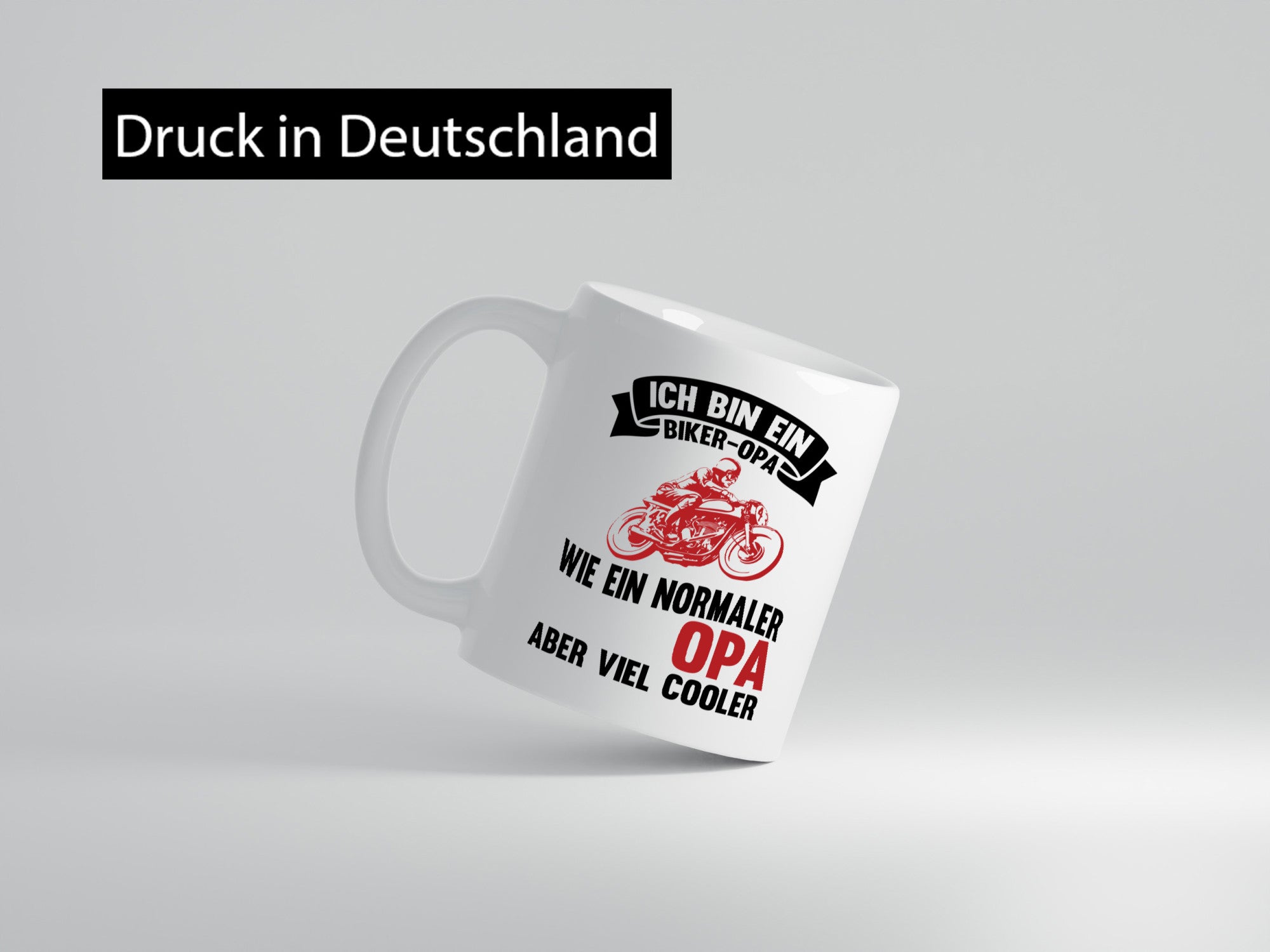 Biker Opa | Cooler Großvater lustig Familie Geschenkidee Geschenk Tasse