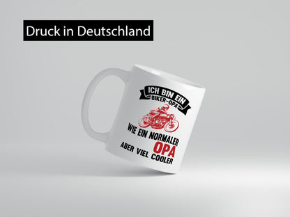 Biker Opa | Cooler Großvater lustig Familie Geschenkidee Geschenk Tasse