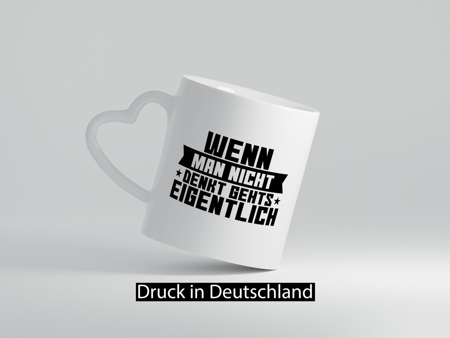 Wenn man nicht denkt gehts eigentlich | Arbeit Spruch lustiger Geschenk
