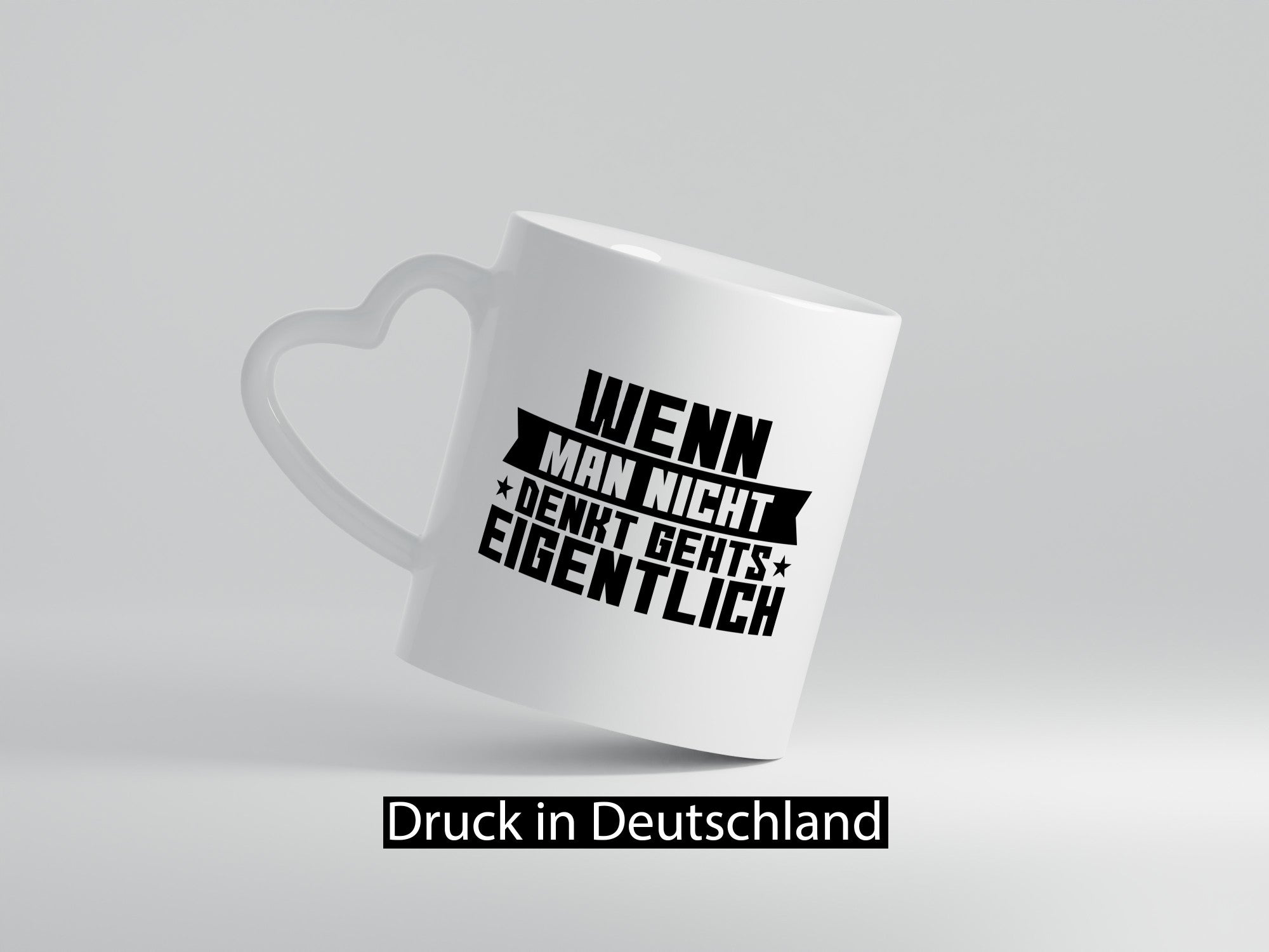 Wenn man nicht denkt gehts eigentlich | Arbeit Spruch lustiger Geschenk
