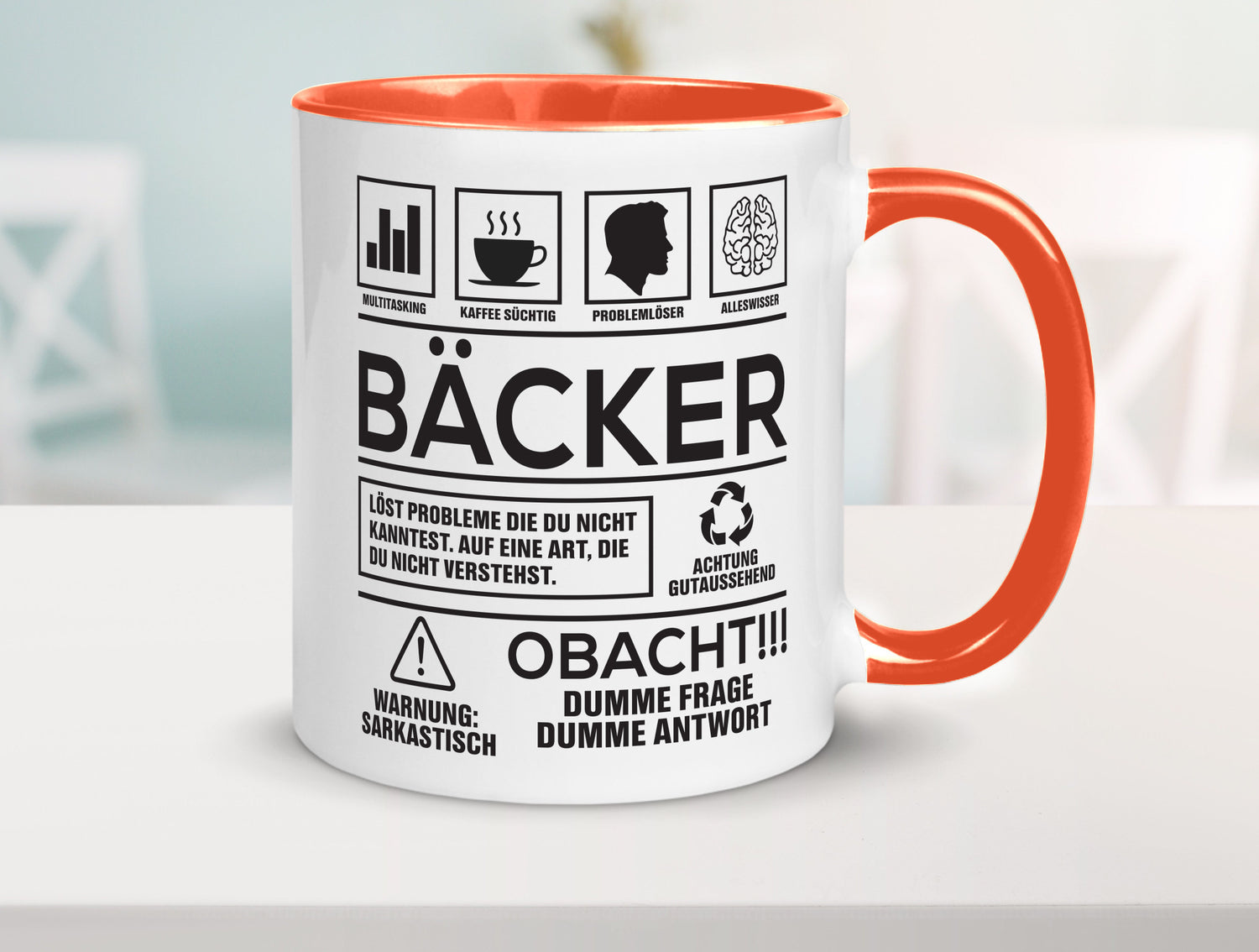 Achtung Probleme Bäcker | Bäckerei Backen Konditor Geschenk Humor Geschenkidee