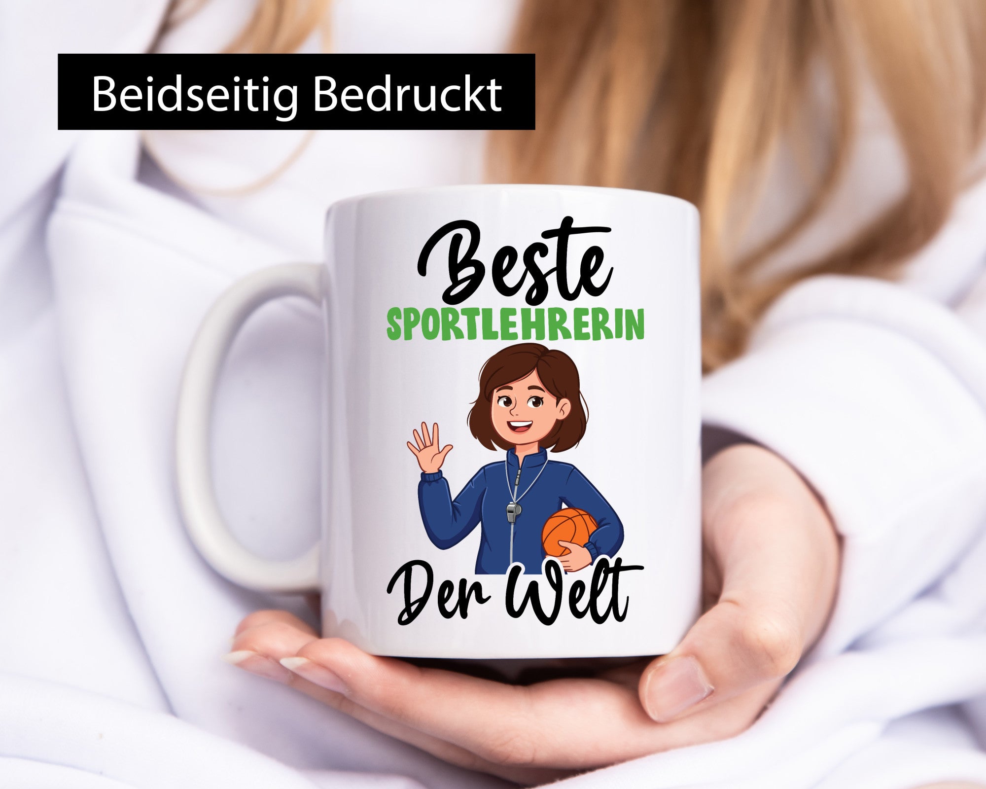 Beste Sportlehrerin | Lehrer Sport v2 lustig Humor Geschenkidee Geschenk Tasse