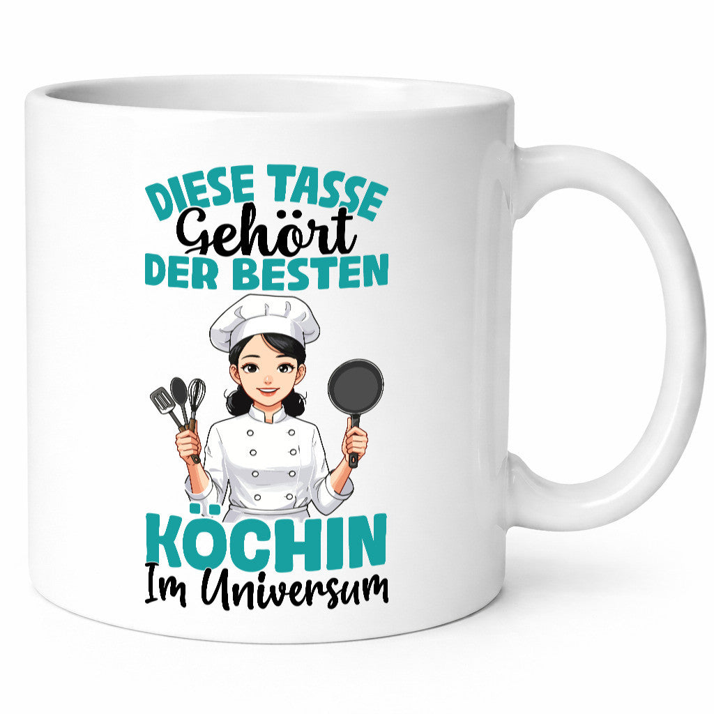 Im Universum: Köchin | Chefköchin Chefkoch lustig Arbeit Kollegen Büro Geschenk