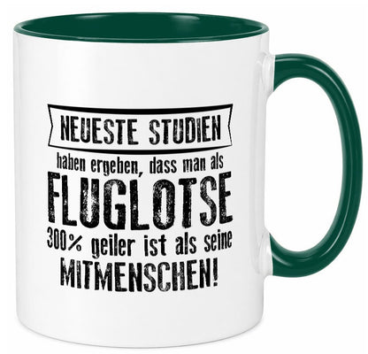 Neuste Studien: Fluglotse | Flugverkehr Flughafen Humor Geschenkidee Tasse