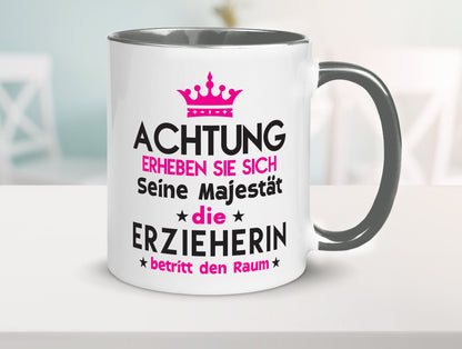 Seine Majestät Erzieherin | Pädagogin Schule Humor Geschenkidee Tasse