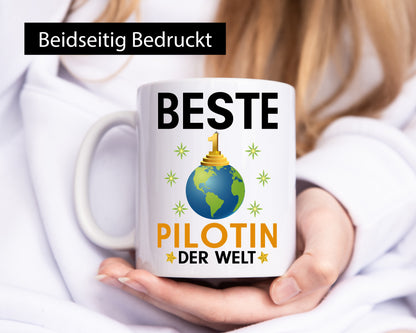 Welt Beste Pilotin | Definition Piloten Geschenkidee Humor Tasse