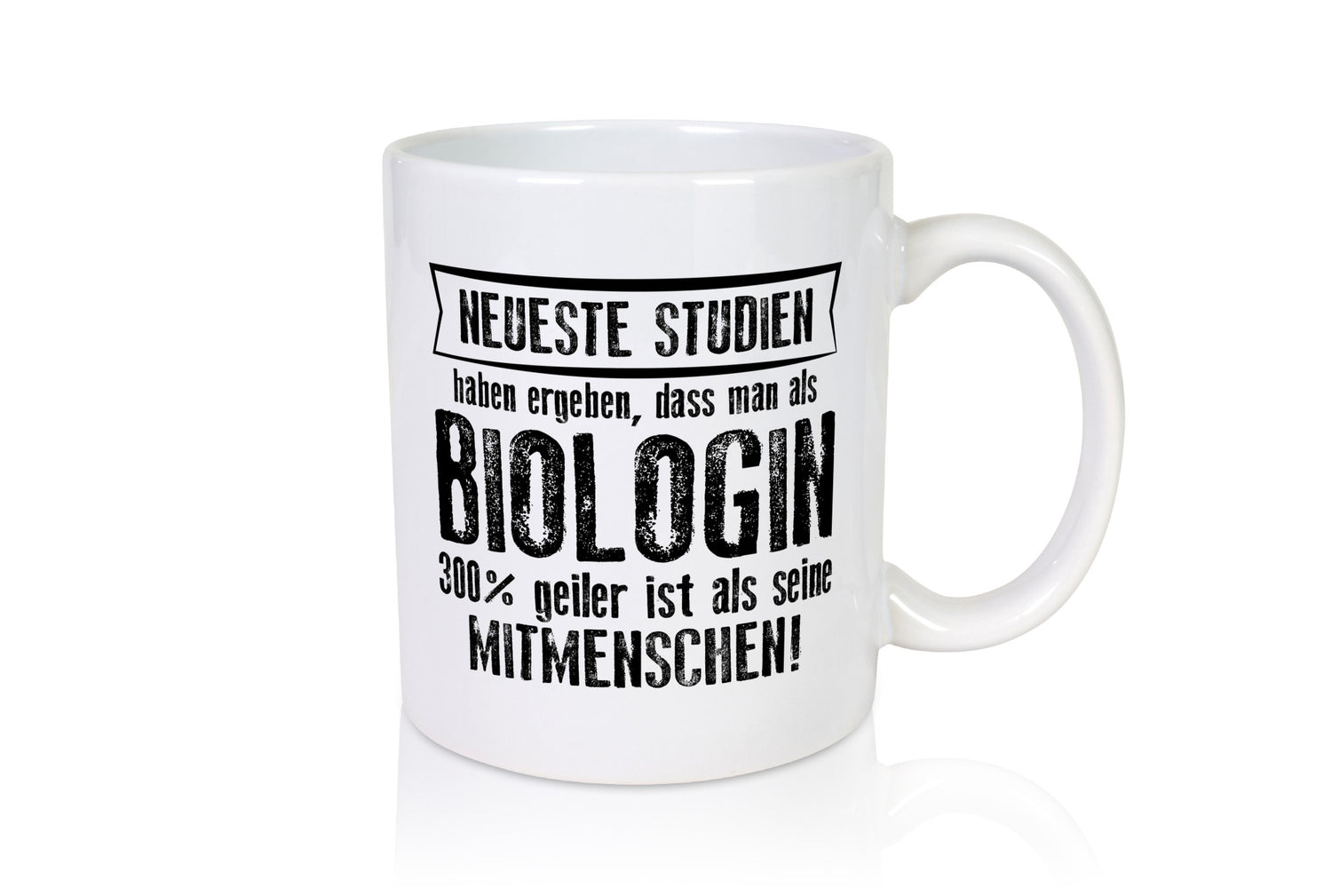 Neuste Studien: Biologin | Biologie Naturforscherin Humor Geschenkidee Tasse