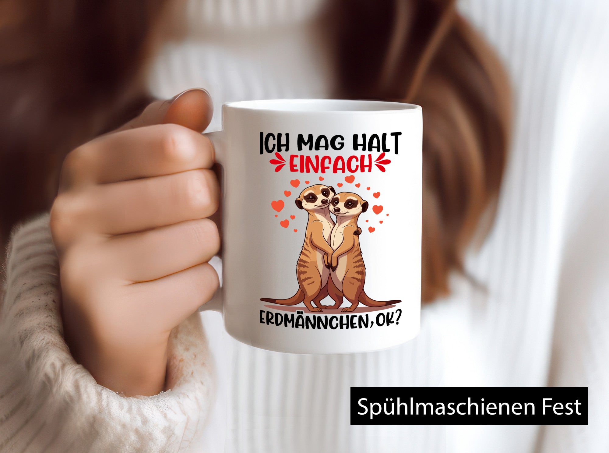 Ich mag halt erdmännchen Geschenk Humor Geschenkidee lustiger Spruch Tasse