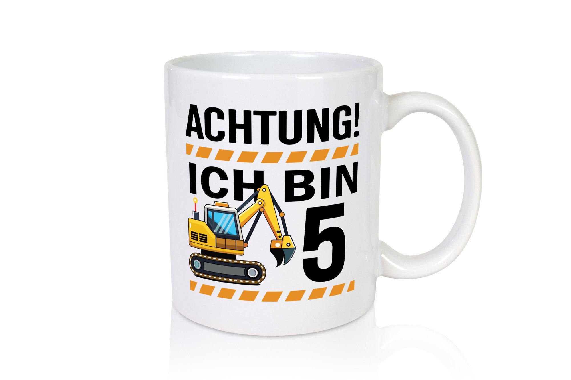 5 Geburtstag Ich bin | Bagger Junge Humor Geschenkidee Tasse