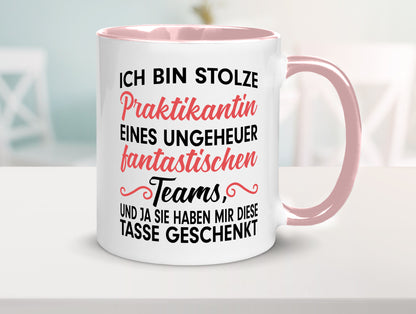 Stolze Praktikantin | Arbeitswelt Tasse Praktikum Geschenk Arbeit Kollegen Büro
