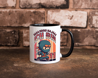 11. Geburtstag | Ninja Junge 11 Jahre Geschenk Geschenkidee lustiger Spruch Tasse