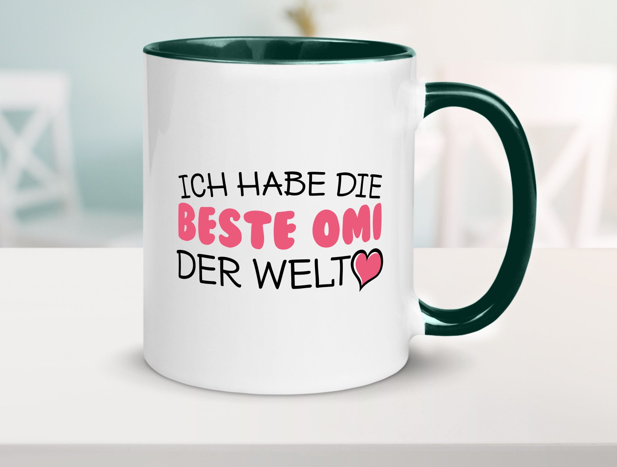 Beste Omi der Welt | Oma Tasse Geburtstag Muttertag lustig Familie Geschenkidee