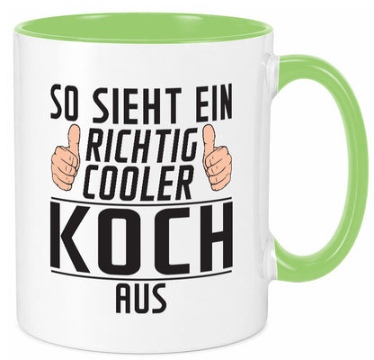 Richtig Cooler Koch | Chefkoch Humor Arbeit Kollegen Büro Geschenkidee Tasse