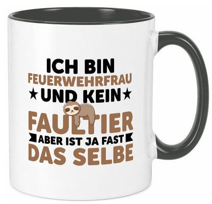 Ich bin kein Faultier: Feuerwehrfrau | Feuerwehr lustiger Spruch Geschenk