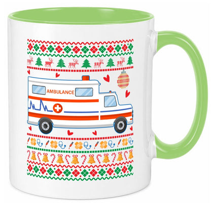 Krankenwagen | Ugly Christmas Emergency lustig Humor Geschenkidee Geschenk Tasse