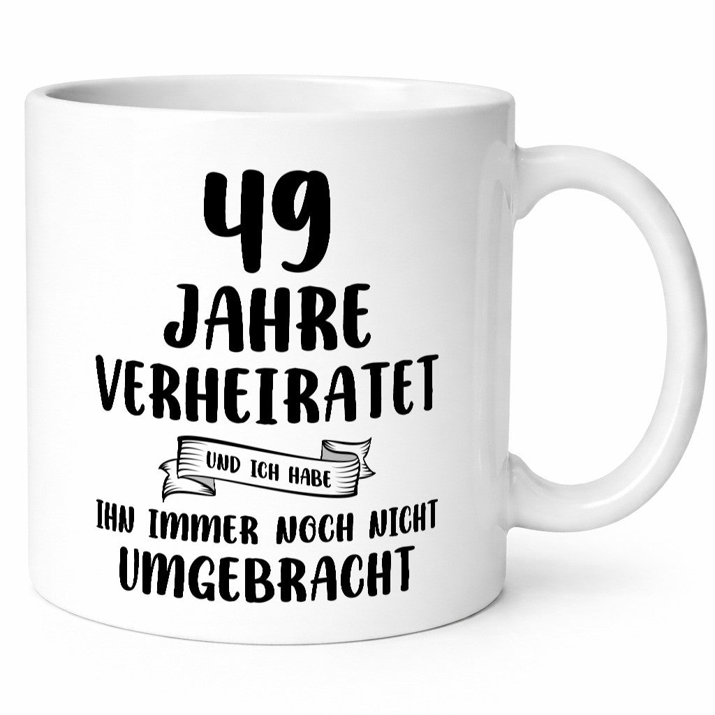 49 Jahre Verheiratet, immer noch am Leben! Humor Geschenkidee Tasse