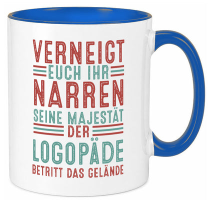Verneigt euch: Logopäde | Sprachtherapie Geschenkidee Humor Tasse