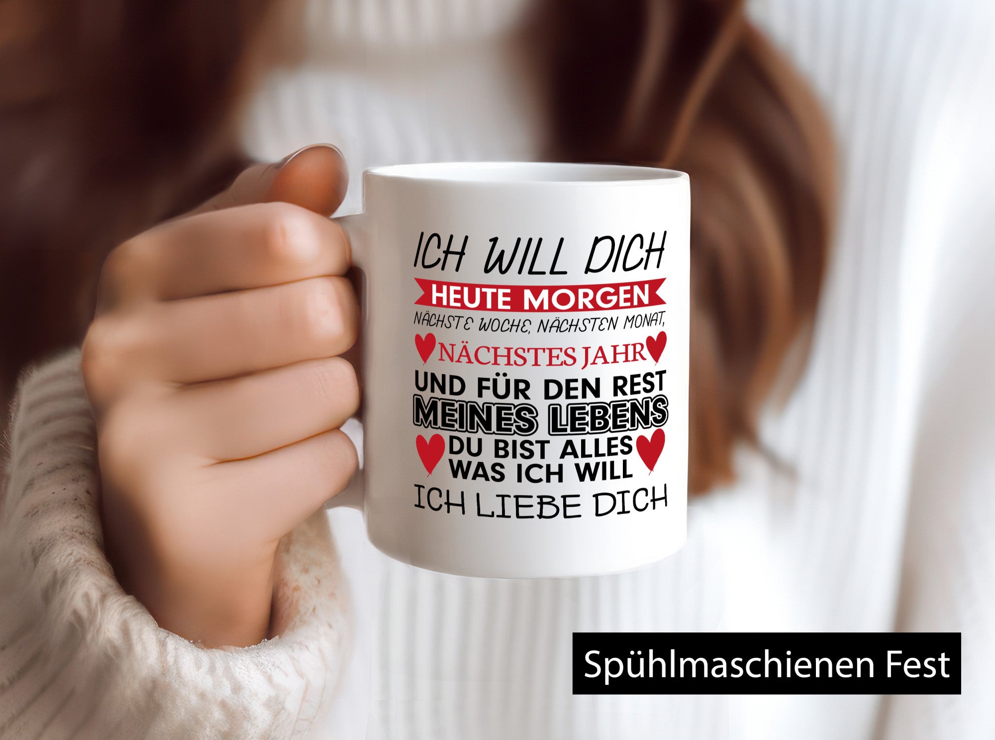 Ich liebe dich für immer Humor Geschenkidee Tasse