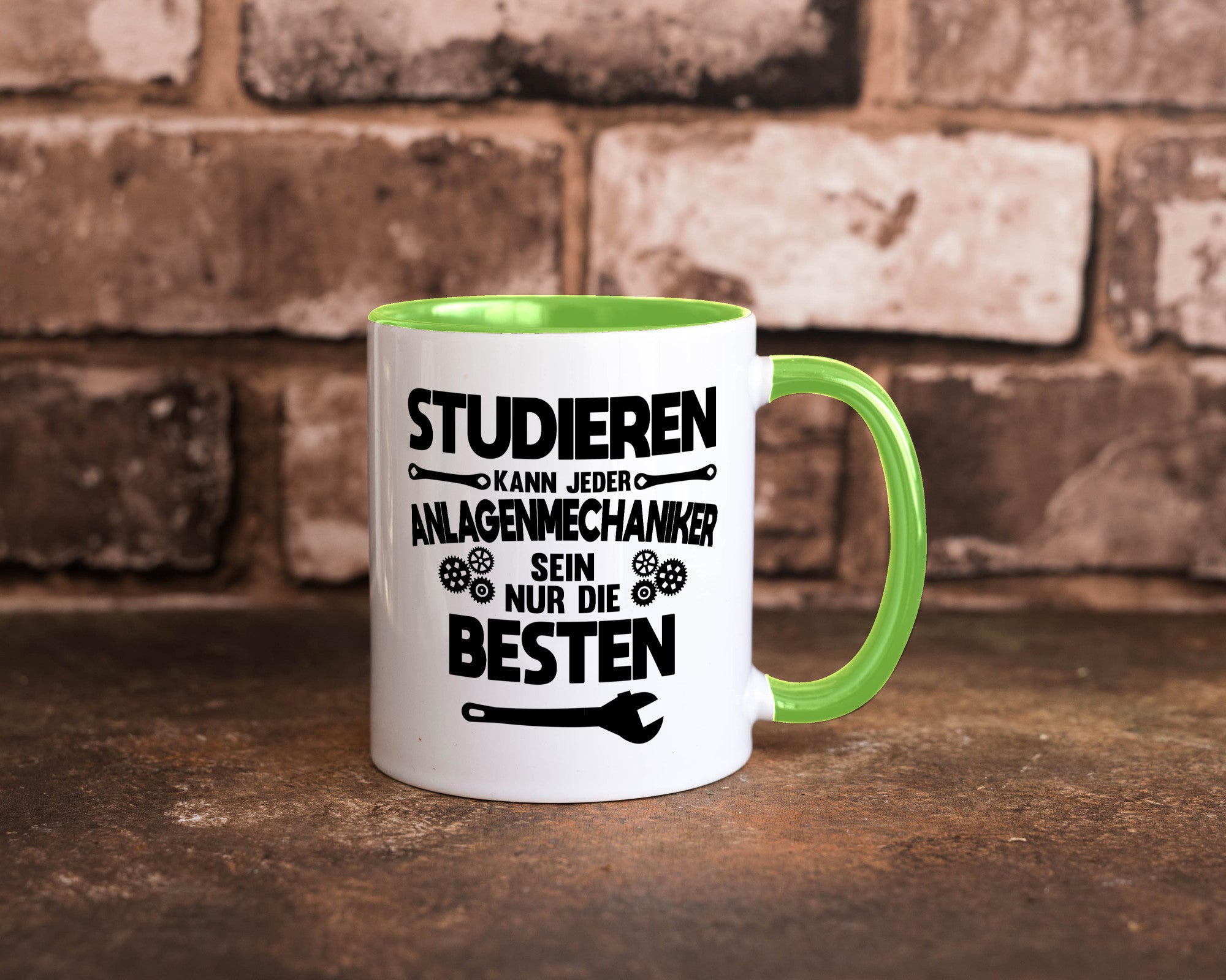 Nur die besten werden Anlagenmechaniker Humor Geschenkidee Tasse