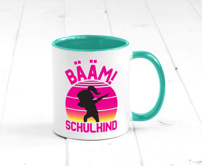 Bääm Schulkind | Einschuldung Schulanfang Geschenkidee Humor Tasse