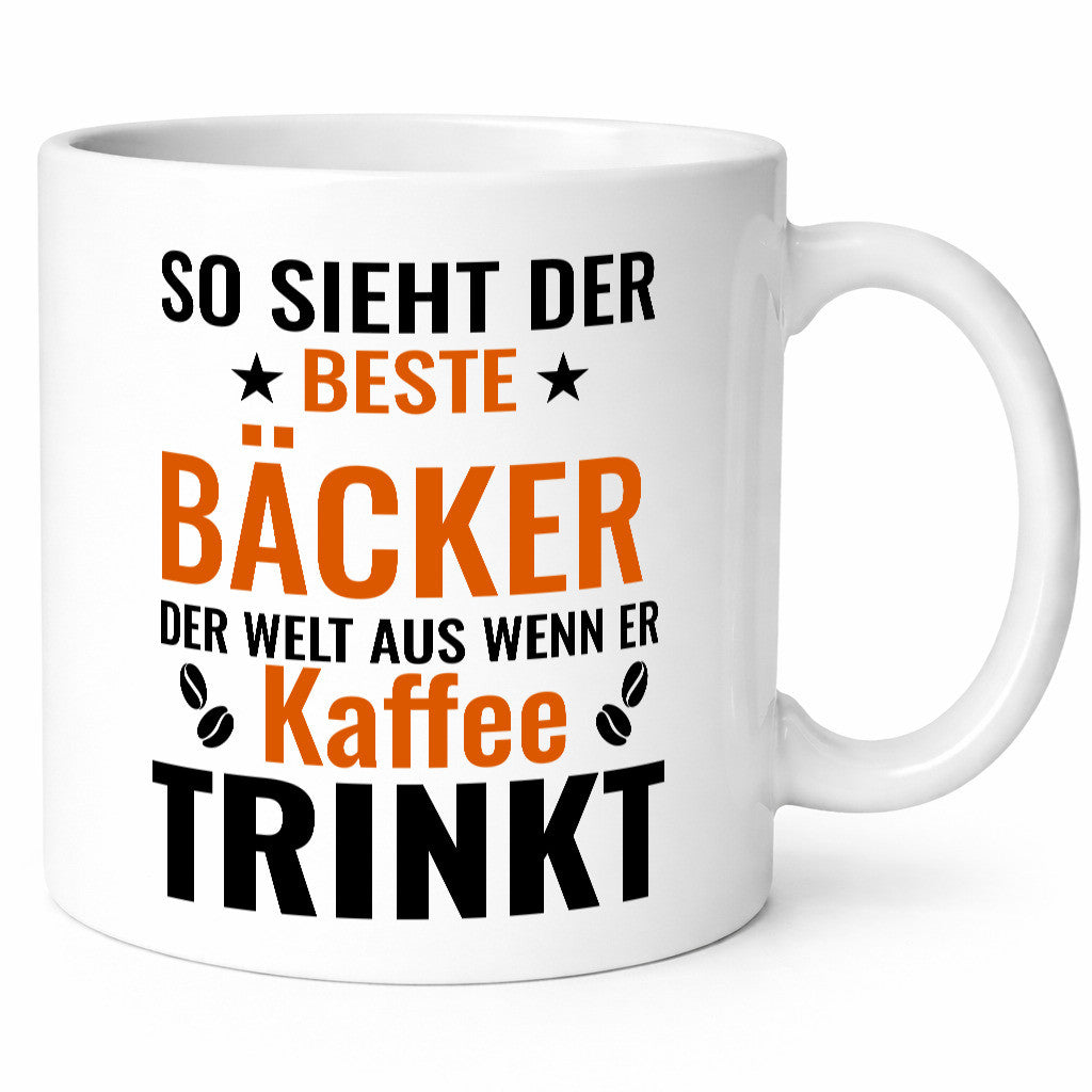 Kaffee trinkt: Bäcker | Bäckerei Backen Konditor Humor Geschenkidee Tasse