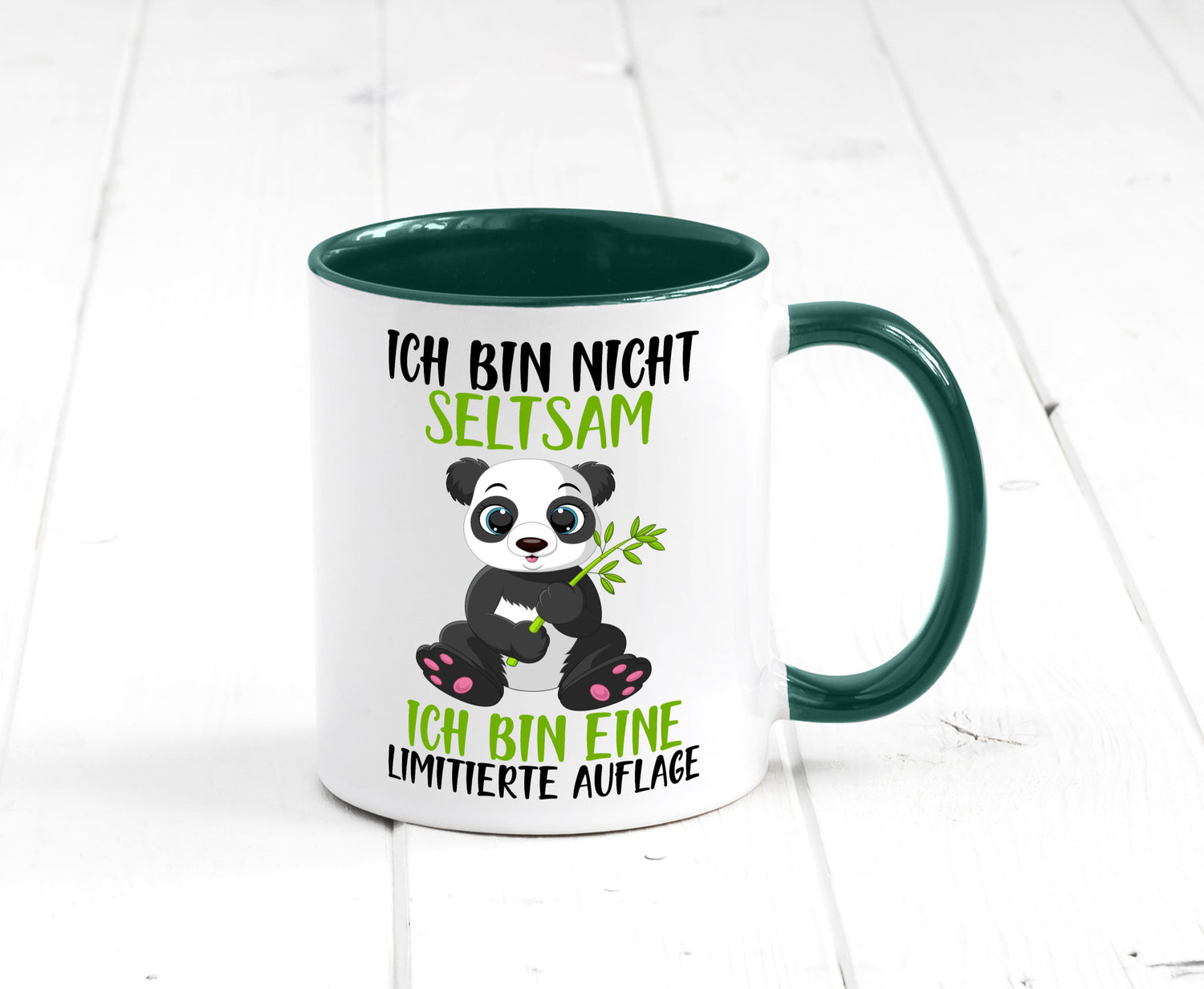 Ich bin nicht seltsam | süßer Pandabär lustiger Spruch Humor Geschenkidee Tasse